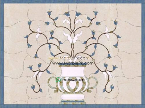Motif Medallion Phool INLAY Floor mpk rc 371