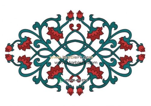 Motif Medallion Phool INLAY Floor mpk rc 379