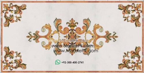 Motif Medallion Phool INLAY Floor mpk rc 384 3