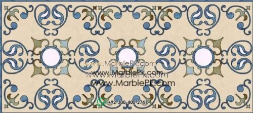 Motif Medallion Phool INLAY Floor mpk rc 385 2