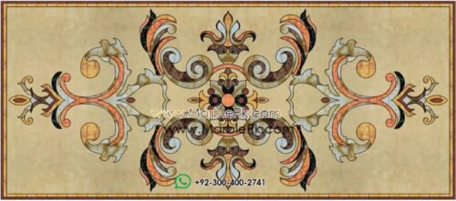 Motif Medallion Phool INLAY Floor mpk rc 390
