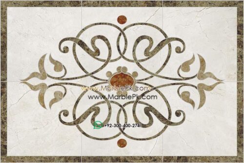 Motif Medallion Phool INLAY Floor mpk rc 392