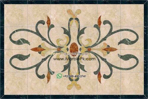 Motif Medallion Phool INLAY Floor mpk rc 393