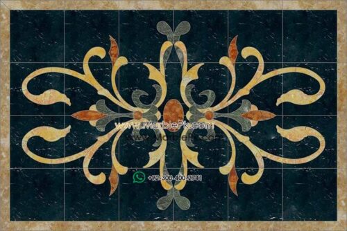 Motif Medallion Phool INLAY Floor mpk rc 394
