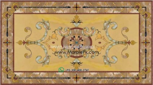 Motif Medallion Phool INLAY Floor mpk rc 395
