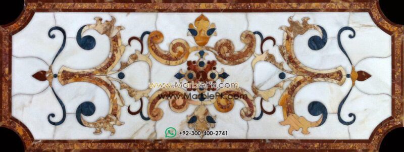 Motif Medallion Phool INLAY Floor mpk rc 398