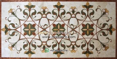 Motif Medallion Phool INLAY Floor mpk rc 400