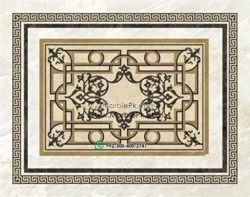 Motif Medallion Phool INLAY Floor mpk rc 402