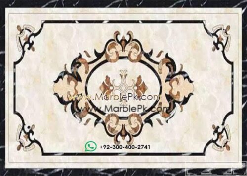 Motif Medallion Phool INLAY Floor mpk rc 403