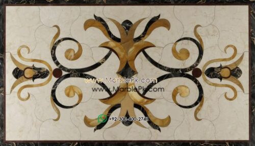 Motif Medallion Phool INLAY Floor mpk rc 404