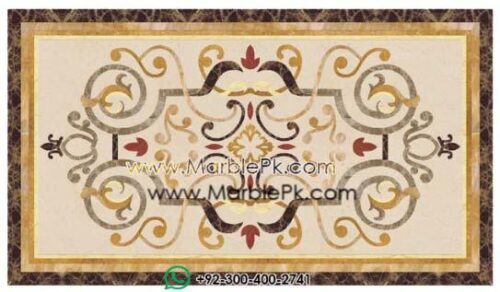Motif Medallion Phool INLAY Floor mpk rc 412