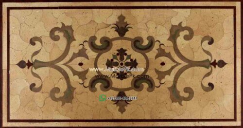 Motif Medallion Phool INLAY Floor mpk rc 418