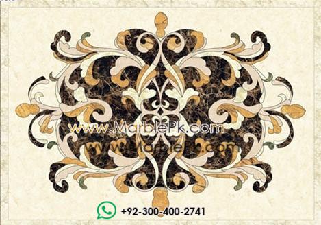 Motif Medallion Phool INLAY Floor mpk rc 419