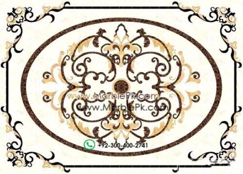 Motif Medallion Phool INLAY Floor mpk rc 421