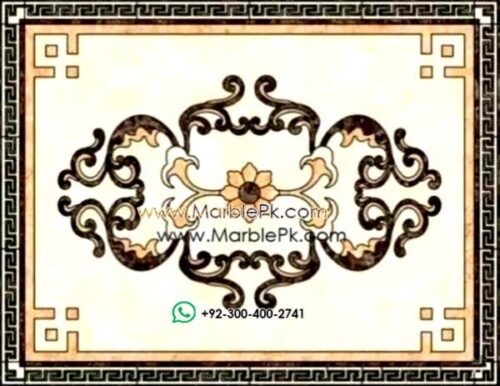 Motif Medallion Phool INLAY Floor mpk rc 424